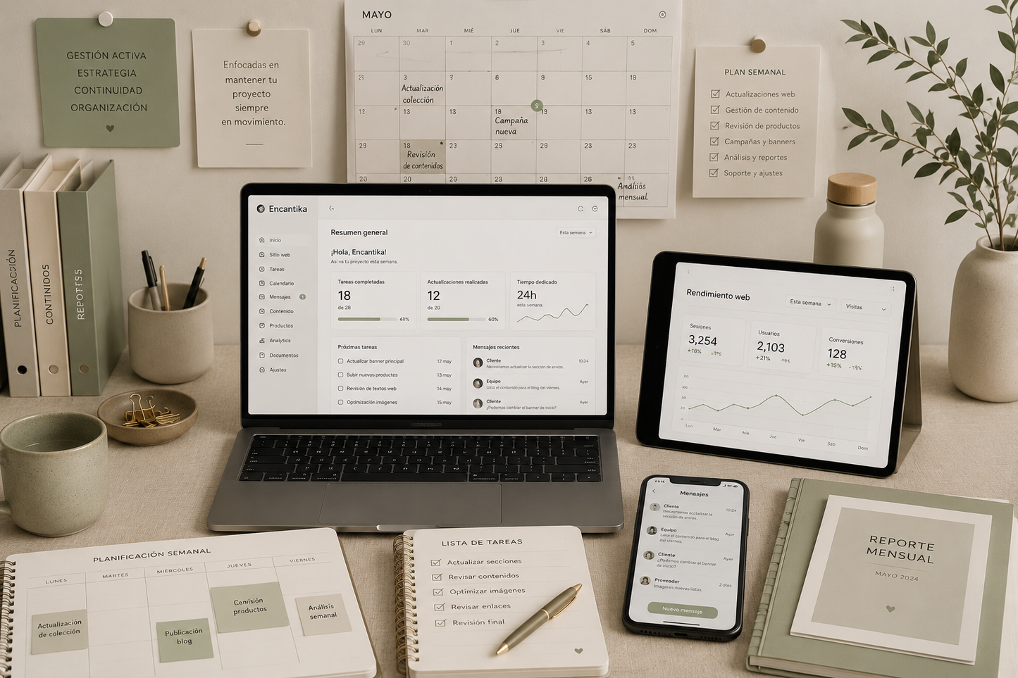 Soporte y Gestión Web — Profesional