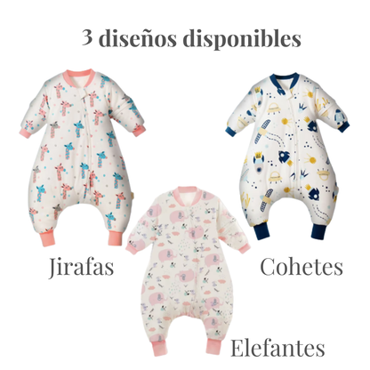 Saco de Dormir Bebé con Piernas y Mangas Extraíbles | Libertad de Movimiento 0–3 años