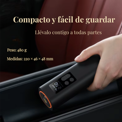 Compresor portátil inalámbrico para auto | Inflador rápido y seguro para viajes